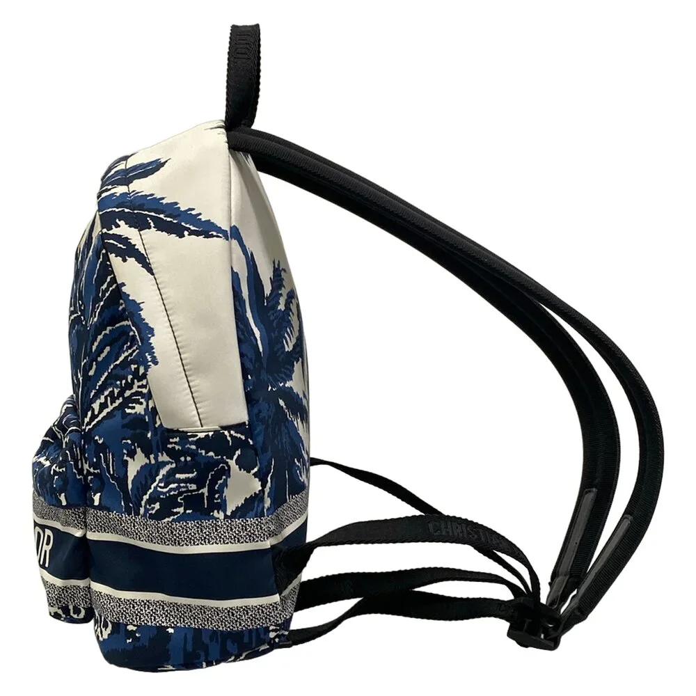Christian Dior Backpack White Navy Multi